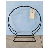 WI HOOP FIREWOOD HOLDER DUAL RING DESIGN