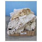 FLAT OF DOILLIE & TABLE CLOTHS