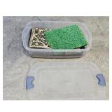 Set of 3 Plush Accent Rugs - Green, Gray, and Patt
