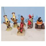 Vintage Ceramic Bird Figurines Lot - Will George S