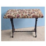 Fireside bench with Cast Iron Base