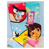 Angry Birds & Dora the Explorer Beach Towels Set-L
