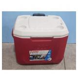 Coleman 50 Quart Xtreme Cooler Red White Rolling W
