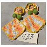 HANDMADE CROCHET HOT PADS & DOLL PAD HOLDERS
