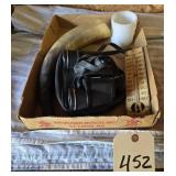 POWDER HORN, TASCO BINOCULARS