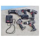 Porter Cable Recip Saw / Drills Set