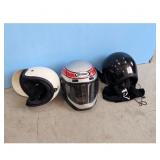 Vemar Motorcycle Helmet & 2 Other Helmets