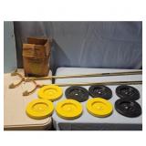 ARCO Tournament Shuffleboard Discs Set with Cues