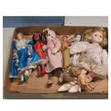 Vintage and modern doll collection
