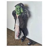 Animated Halloween Witch Prop - Spooky Decor