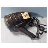 Vintage Black Handheld Spotlight with Cord