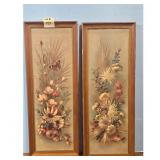 Vintage Roberto Floral Still Life Paintings Set of