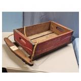 Vintage Coca-Cola Wooden Crate Sled