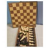 Vintage Chess Set with Board and Pieces