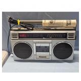 Panasonic RX-4920 Boombox Cassette Radio Silver