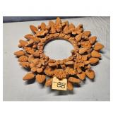 Terracotta Floral Wreath Wall Decor