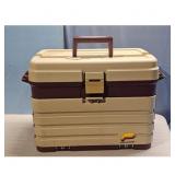 Plano 737 Fishing Tackle Box 4-Drawer Beige Brown
