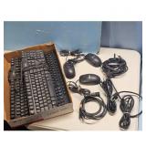 Dell Keyboards and Mice Lot with Cables