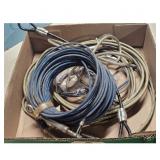 Lot of 2 Heavy Duty Steel Cables with Connectors