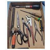 Assorted Hand Tools Lot - Screwdrivers, Pliers, Sc