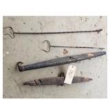 Single Tree- Hand forged HOtdog Tongs/Hog Spreader