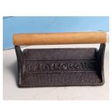 Taylor & NG Cast Iron Burger Press with Wooden Han