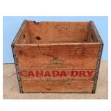 Canada Dry Wooden Crate Beverage Carrier