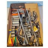 Craftsman Socket Set and Assorted Tools Lot
