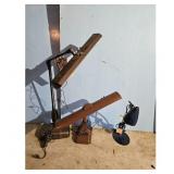 Lot of 3  Desk Lamps - Brown and Blue