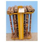 Vintage Croquet Set with Mallets and Balls