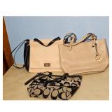 3 Designer Handbags: Michael Kors Tote, Kate Spade