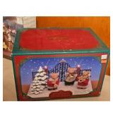Christmas Decor Lot - Nativity Scene, Musical Bear
