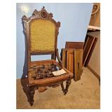 Antique Chair and Cabinet Doors Lot