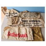 Lot of 4 Vintage Lumber Company Naild Aprons