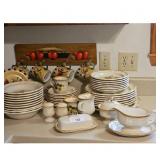 Mikasa Floral Dinnerware Set - Plates, Mugs, Cream