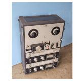 Vintage Reel-to-Reel Tape Recorder with Case
