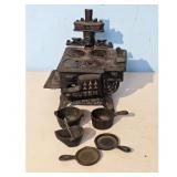 Cast Iron Queen Toy Stove with Cookware Set
