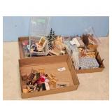 Dollhouse Miniature Furniture & Accessories Lot