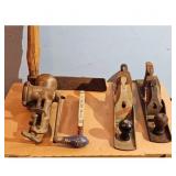 Meat Grinder, Wood Planes,  Folding Rule, Hand for