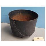 Antique Cast Iron Pot with Bail Handle