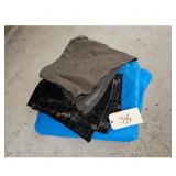 Lot of Tarps - Blue, Black, and Brown