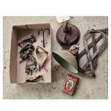 Antique Corn husckers/ice Tongs Fishing Lures and