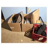 2 boxes & 2 crates of Books/BBQ Grill Accessories&