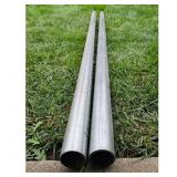 2x 8 Galvanized Steel Pipe 2 1/4 OD