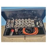 Metal Toolbox with Assorted Punch Outs