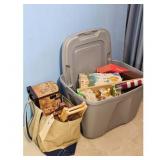 Assorted Decorative Items and Storage Lot