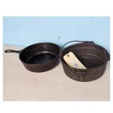 Wagner Ware Cast Iron Skillet & Dutch Oven Lot