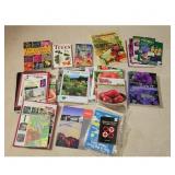 Gardening Books and Card Game Rules Lot