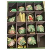 Box of Decorative Christmas Ornaments - Cardinal a