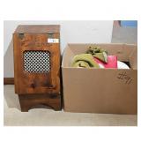 Vintage Wooden "Taters" Storage Box with Decorat